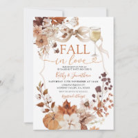 Rustic Wine and Bow Fall in Love Pumpkin