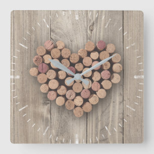 Rustic Wine Cork Clock