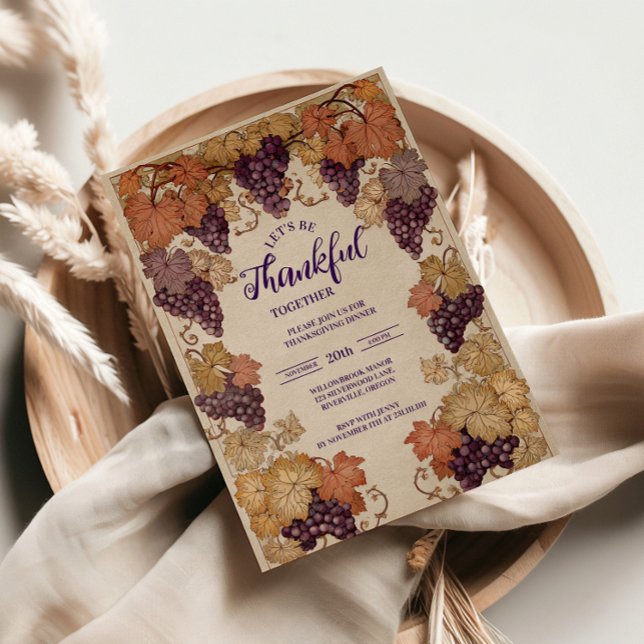 Rustic Wine Harvest Celebration Invitation (Creator Uploaded)