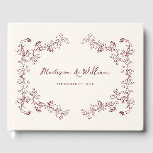 Rustic Wine Vintage Floral Frame Wedding