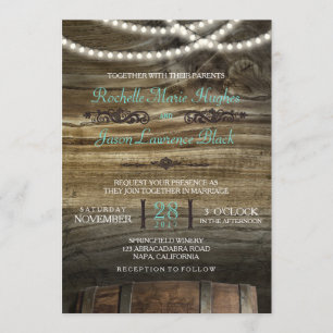 Rustic Winery Wedding Invitation