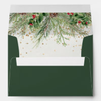 Rustic Winter Berries Pine Cone Greenery