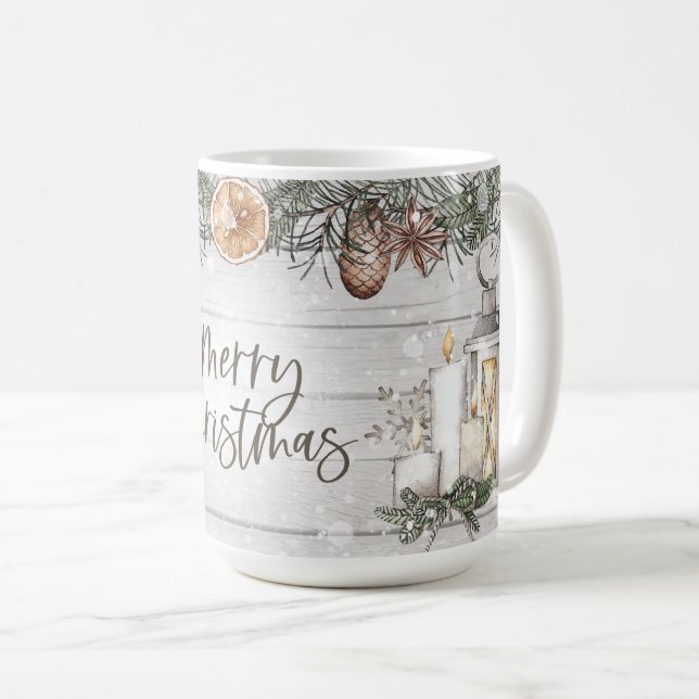 Rustic Winter Cabin Decor Coffee Mug (Front Right)