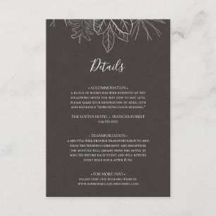 Rustic Winter   Charcoal Details Enclosure Card