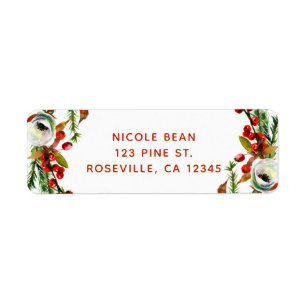 Rustic Winter Floral Wreath Modern