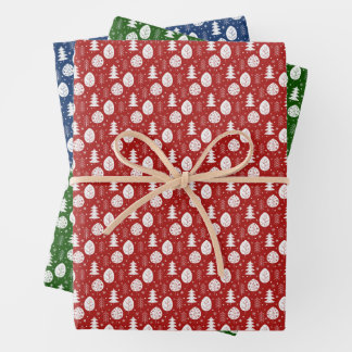 Rustic Winter Forest Holiday Wrapping Sheets