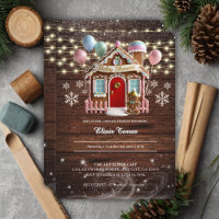 Rustic Winter Gingerbread House Baby Shower