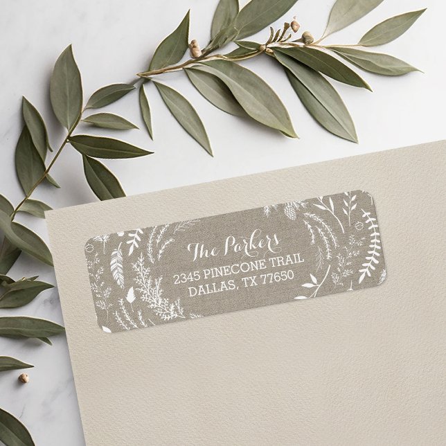 Rustic Winter Holiday Address Labels (Creator Uploaded)