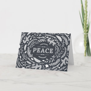 Rustic Winter Holiday Greeting Card