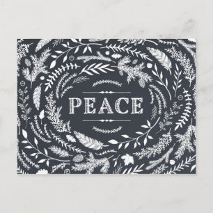 Rustic Winter Holiday Postcard