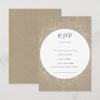 Rustic Winter | Kraft Song Request RSVP Card