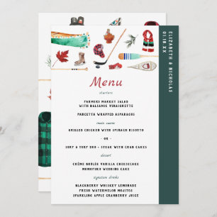 Rustic Winter Mountain   Camping Wedding Menu
