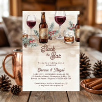 Rustic Winter Stock The Bar Couples Shower