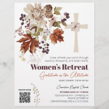 Rustic Women's Church Retreat Fall Floral