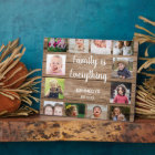 Rustic Wood 12 Photo Collage Family