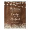Rustic Wood Baby's Breath Wedding Welcome Sign