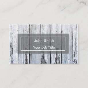 Rustic Wood Background Business Card