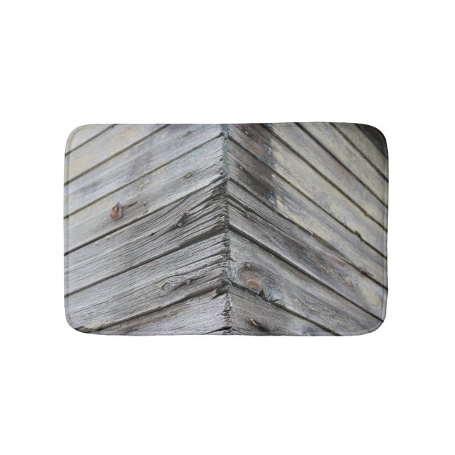 Rustic Wood Bath Mat (Front)