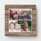 Rustic Wood Best Dad Ever 4 Family Photo Collage