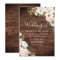 Rustic Wood Blush & White Flowers Wedding