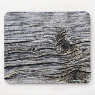 Rustic Wood Board Photo Image Mouse Mat