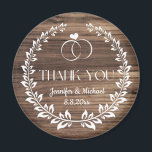 rustic wood botanical stylish thank you wedding magnet<br><div class="desc">rustic wood botanical stylish thank you wedding magnet</div>