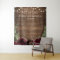 Rustic Wood Burgundy Wall Photo Backdrop