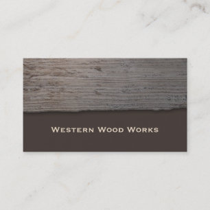 Rustic Wood Business Card