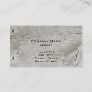 Rustic Wood Business Card