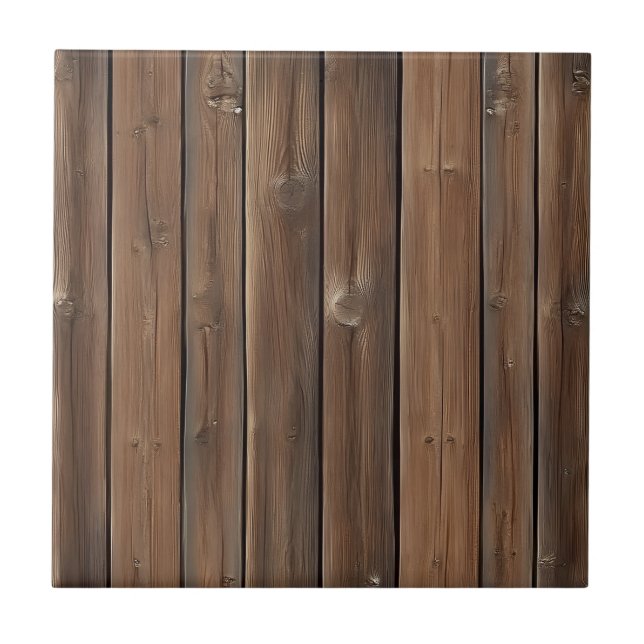 Rustic Wood Ceramic Tile (Front)
