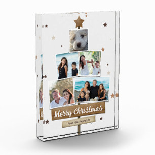 Rustic Wood Christmas Tree   5 Photos Collage