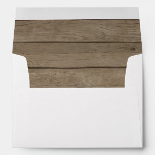 Rustic Wood Country Western Envelope