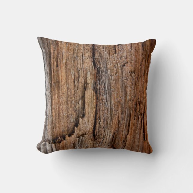 Rustic wood cushion (Front)