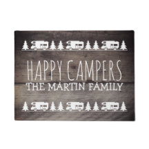 Rustic Wood Custom RV Camping | Happy Campers