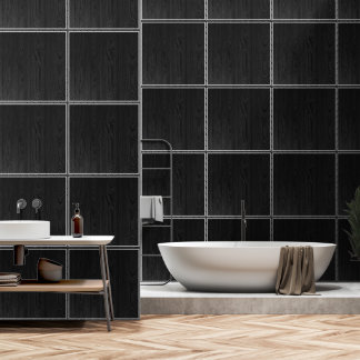 Rustic Wood Dark Brown Grey Grey Tiles Patterns Wallpaper