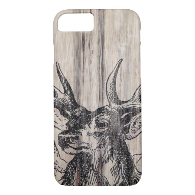 Rustic Wood | Deer Case-Mate iPhone Case (Back)