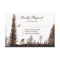 Rustic Wood Deer Pine Tree Wedding RSVP Cards