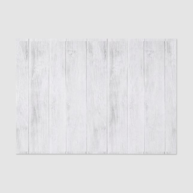 Rustic Wood Elegant Shabby Chic Farmhouse Style Tissue Paper (Front)