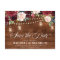 Rustic Wood Floral Mason Jar Save the Date