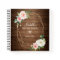 Rustic Wood Geometric Blush Floral Recipe Book
