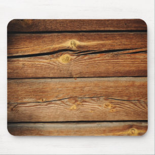 Rustic Wood Grain Boards Design Country Gifts Mouse Mat
