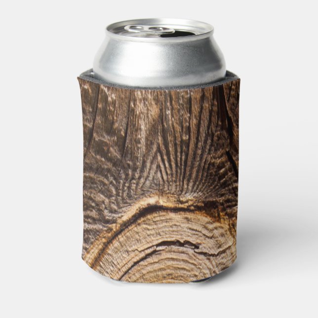  Rustic Wood Grain Can Cooler (Can Back)