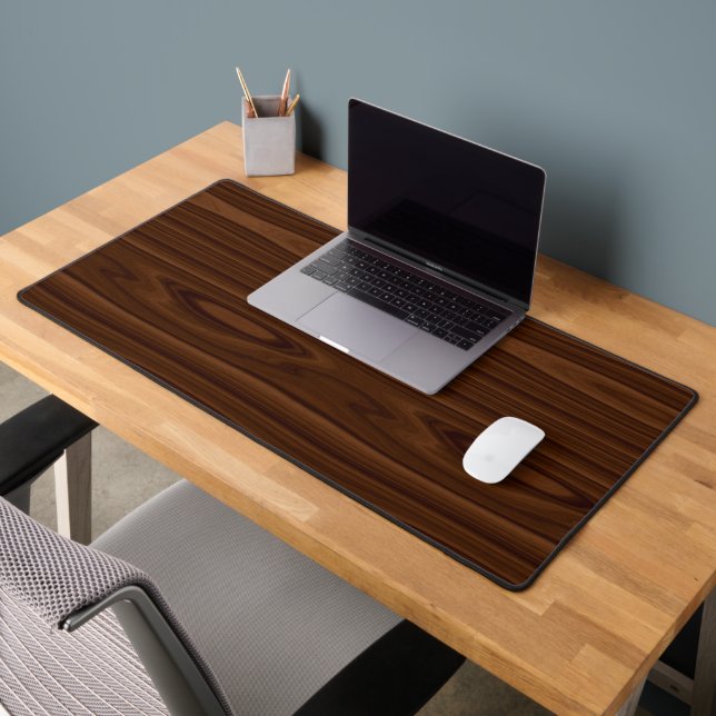 rustic wood grain desk mat (Office 2)