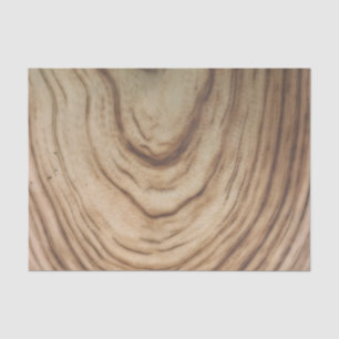 Rustic Wood Grain Minimal Elegant Wedding Tissue Paper