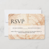 Rustic Wood Grain RSVP reserved Seating