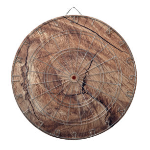 Rustic Wood Grain Texture Design Dartboard