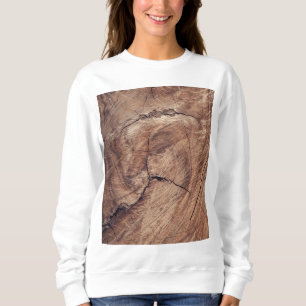 Rustic Wood Grain Texture Design Sweatshirt