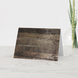 Rustic Wood Greeting Card