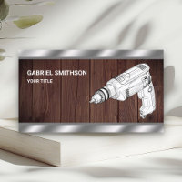 Rustic Wood Hardware Power Tools Drill Machine