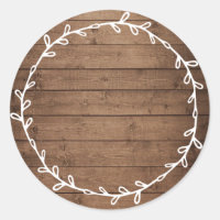 Rustic Wood Homemade Write On Blank